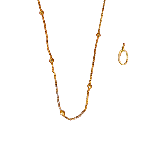 Gold Plated Chain + Free Pendant